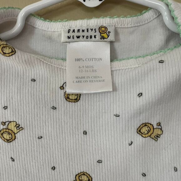 Barney's New York lion baby onesie size 6-9m - Picture 2 of 4